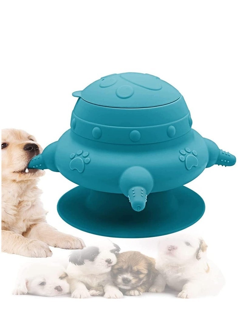 كيلا وعاء تغذية للجراء المتعددة، وعاء تغذية حليب سيليكون سعة 240 مل مع 4 حلمات لإرضاع الجراء، زجاجات رضاعة للجراء، محطة تغذية للقطط والجراء والأرانب (أزرق) - Image 3