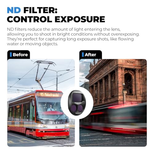 Freewell Everyday Filters for DJI Mavic 4 Pro - ND1000, LPR, Glow Mist 1/4, and CPL - Premium Lens Filters for Cinematic Shots, Enhanced Color, and Glare Reduction - Image 4