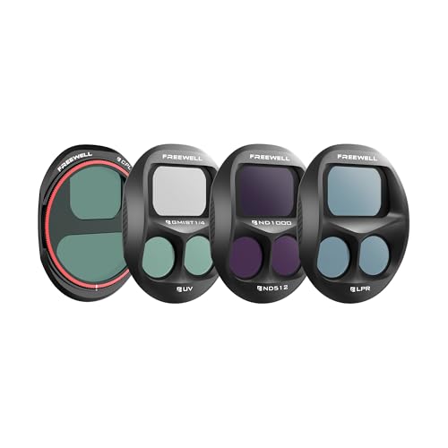 Freewell Everyday Filters for DJI Mavic 4 Pro - ND1000, LPR, Glow Mist 1/4, and CPL - Premium Lens Filters for Cinematic Shots, Enhanced Color, and Glare Reduction - Image 1