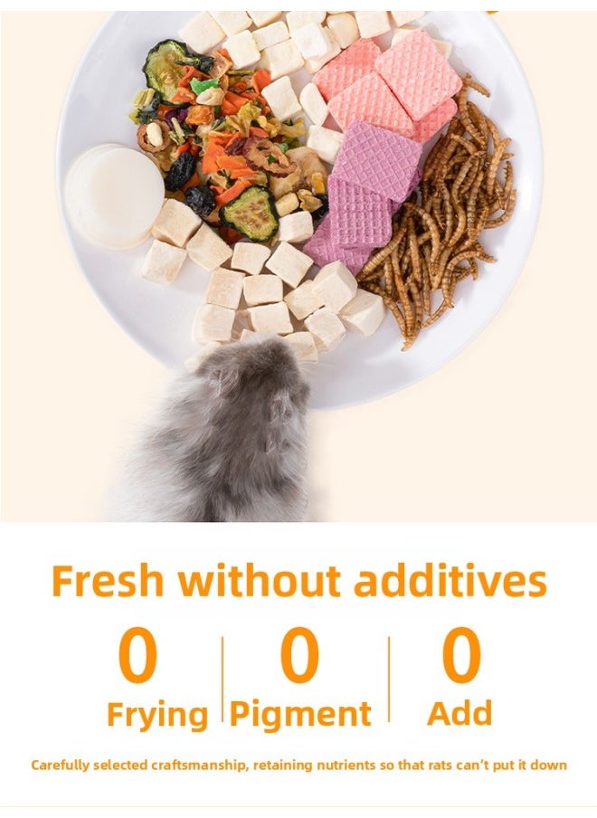 Hamster Snacks And Food Nutrition Wafer Biscuits Food Golden Bear Grinding Stick Supplies Daquan Cuttlefish Mouse Special-Color:Hamster Nutritional Mouse Strips 5-pack  - Image 5