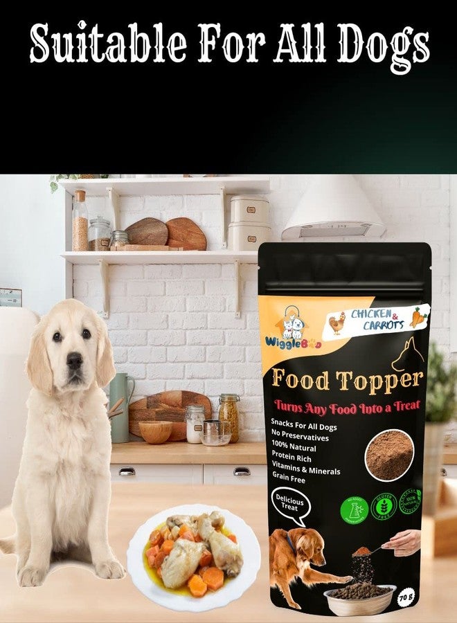 WiggleBoo Magical Dog Food Topper || Joy of Best Taste || Chicken & Carrot Flavour || Anti Oxident || Grain Free & Protein Rich || 70g - Image 5