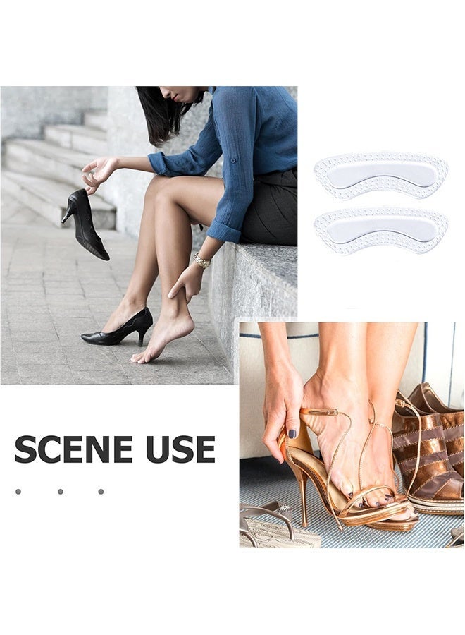 KANGLI 4 Pairs Heel Protector, Shoe Pad, Heel Pad for Blister Prevention, Invisible Silicone Heel Cushion, Transparent Inserts for Loose Shoes and High Heels - Image 3