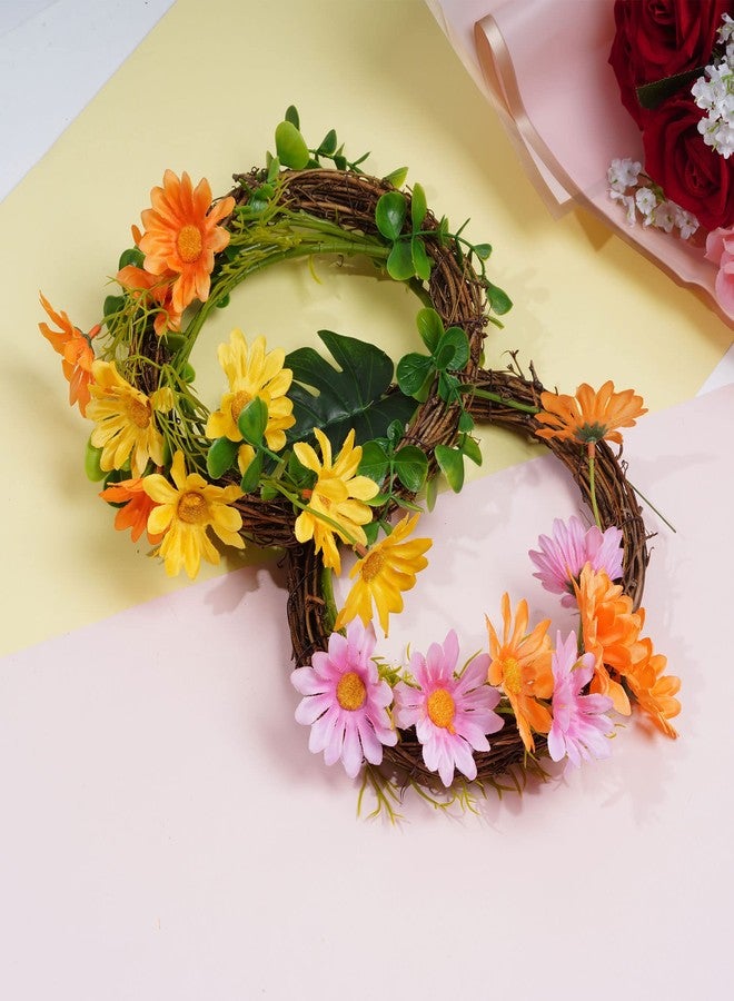 Marrywindix Grapevine Wreath Set, Marrywindix 6 Pieces Natural Vine Branch Wreath Christmas DIY Rattan Wreath Garland for Christmas Holiday Craft Wedding Decor (8 in.) - Image 3