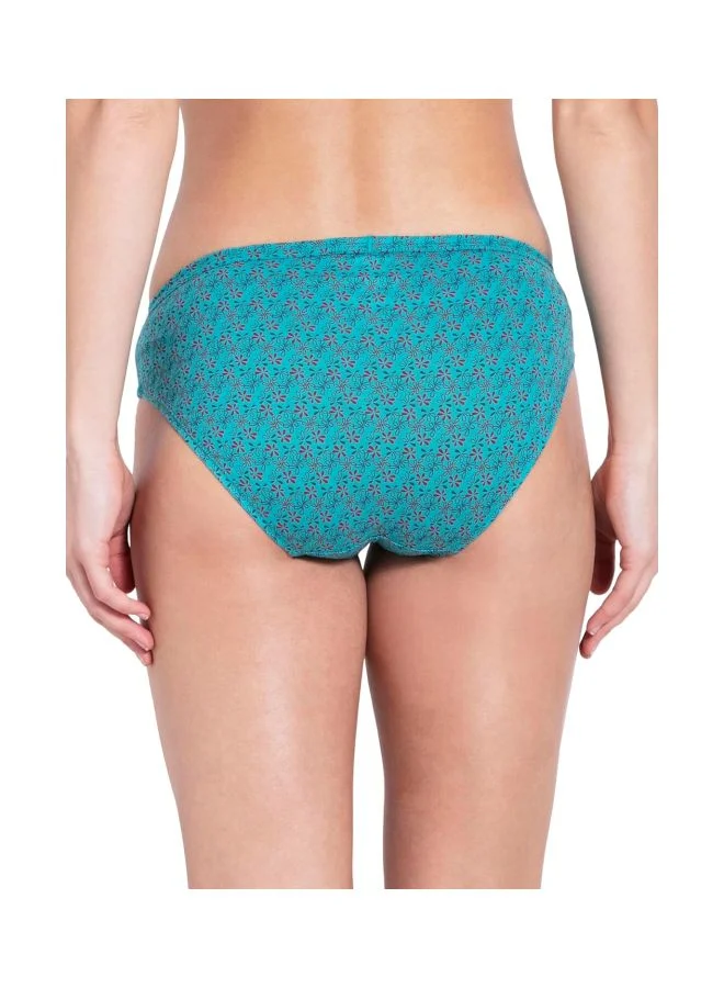 Jockey Dark Prints 1410 Women Medium Coverage Super Combed Cotton Mid Waist Bikini with Concealed Waistband Pack of 3 for Women | Best Price UAE
