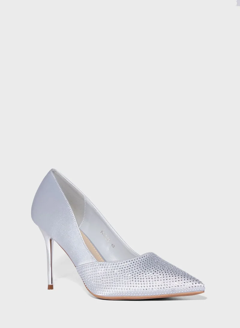 ايلا ليمتد اديشن High Heel Glitter Pointed Pump
