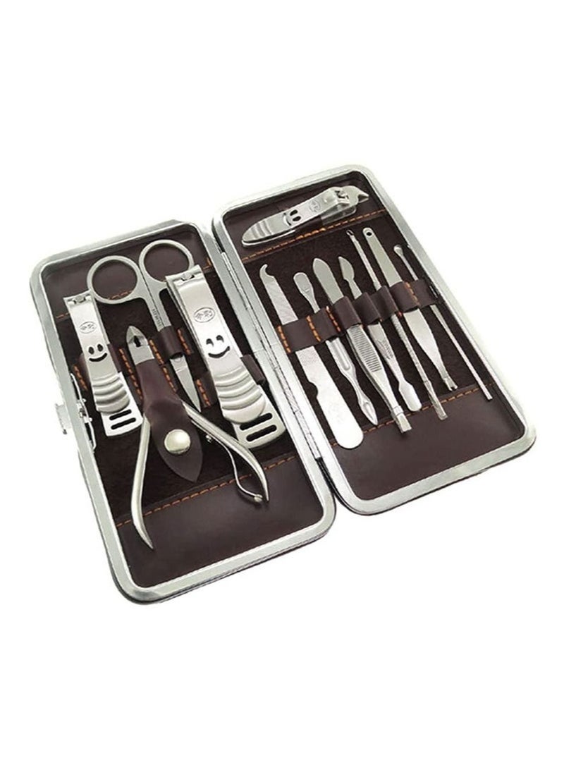 Bukela Manicure Set,Arabest Professional Stainless Steel Personal Manicure Kit,12 in 1 silver Nail Care Tools for Men and Women Gift with Case - Image 5