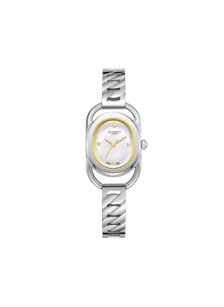 Lee Cooper Lee Cooper LC08056.220 Women's Analog Display Watch & Metal Strap Silver
