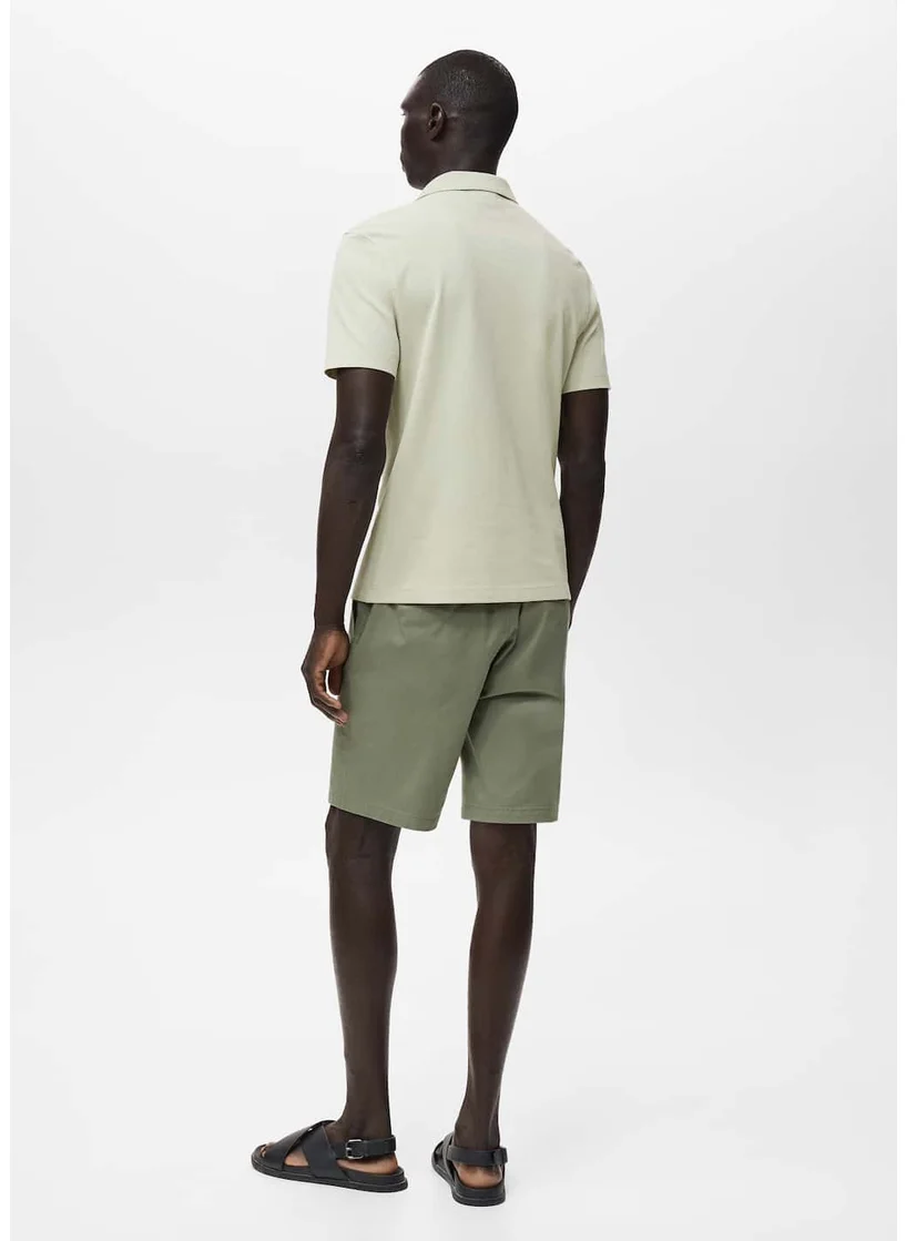 Mango Man Piqué Polo Shirt