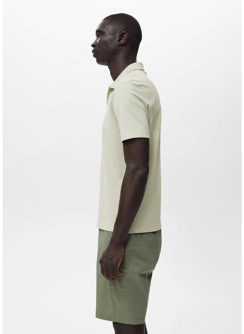 Mango Man Piqué Polo Shirt  - Image 3