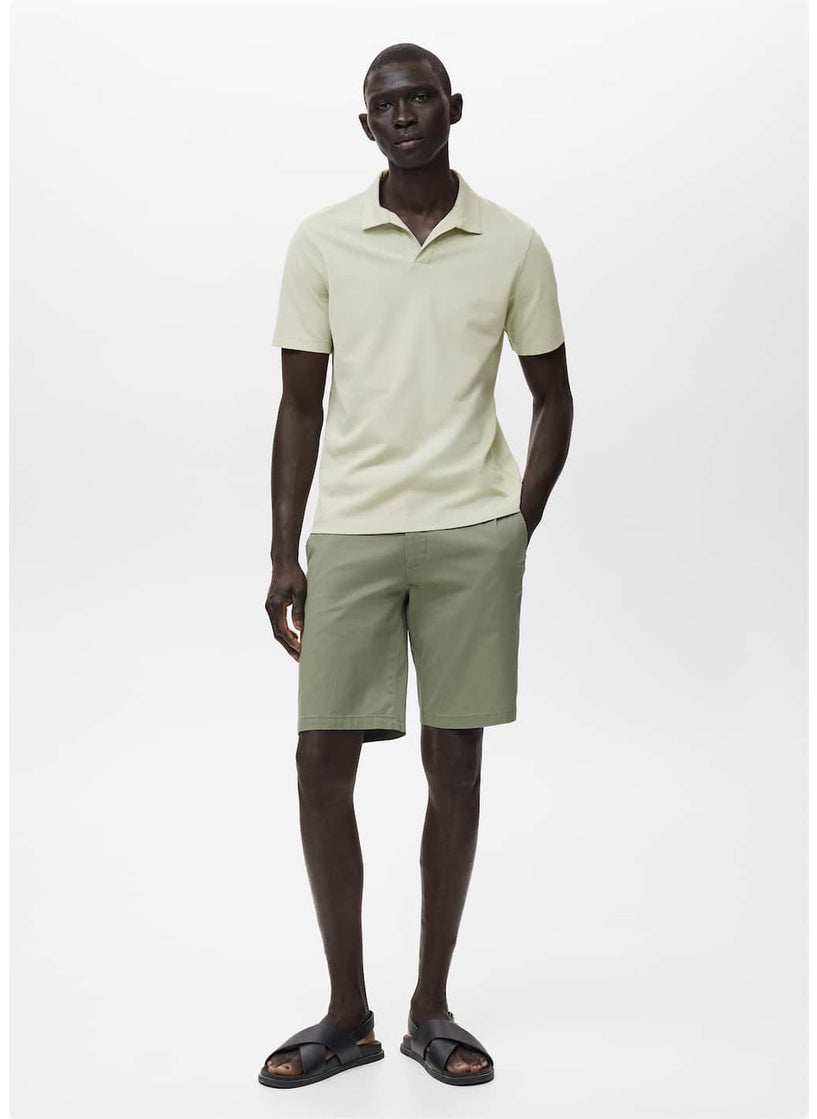 Mango Man Piqué Polo Shirt  - Image 4