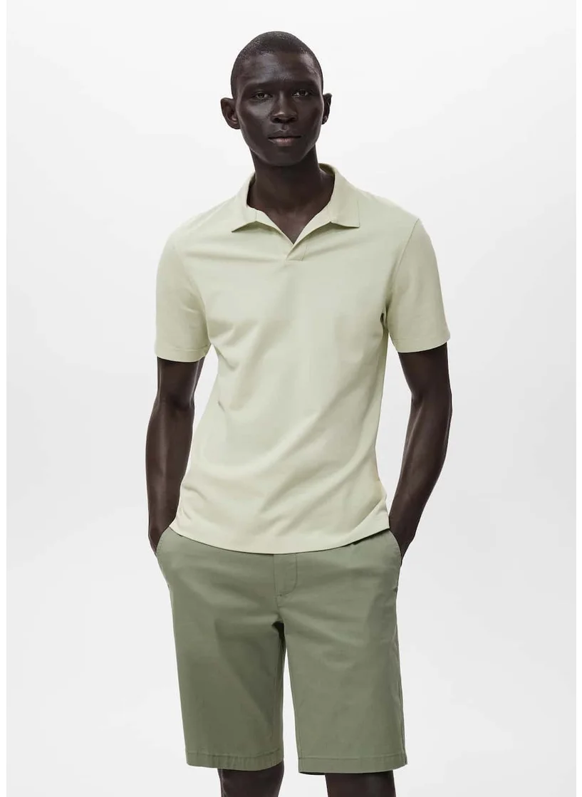 Mango Man Piqué Polo Shirt