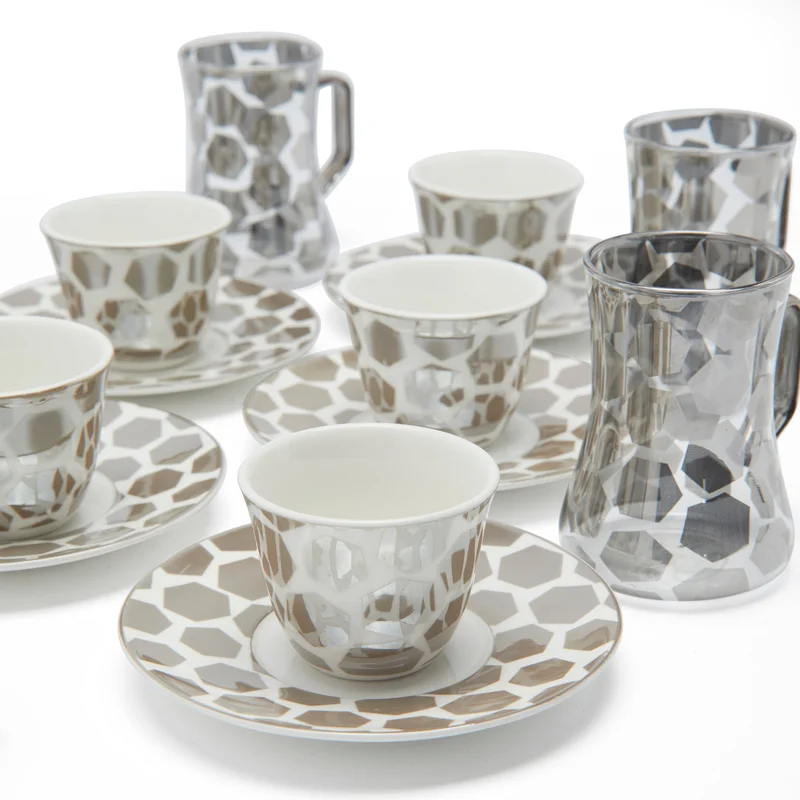 Simply Kitchen Casablanca Hexagonal Print Cawa Coffee Cup Set