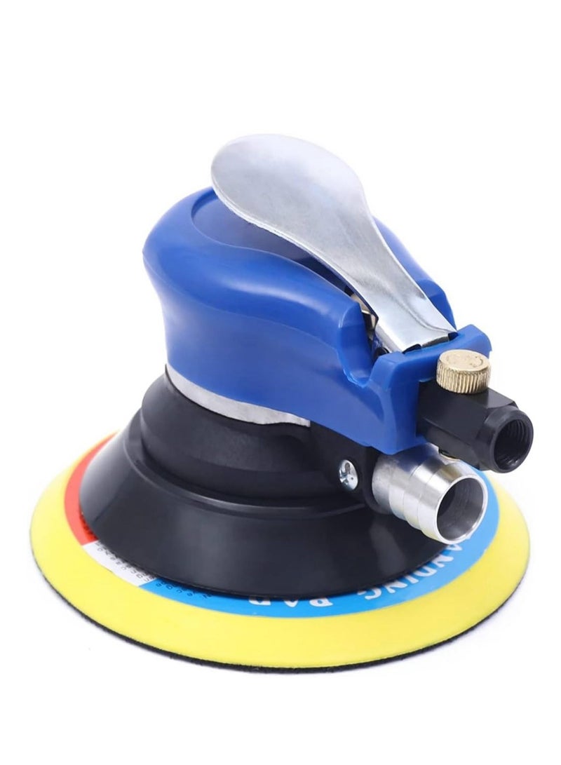 Air Random Orbital Sander Dual Action Pneumatic Palm Sander with Speed Regulation for Wood, Composites, Metal - Image 1
