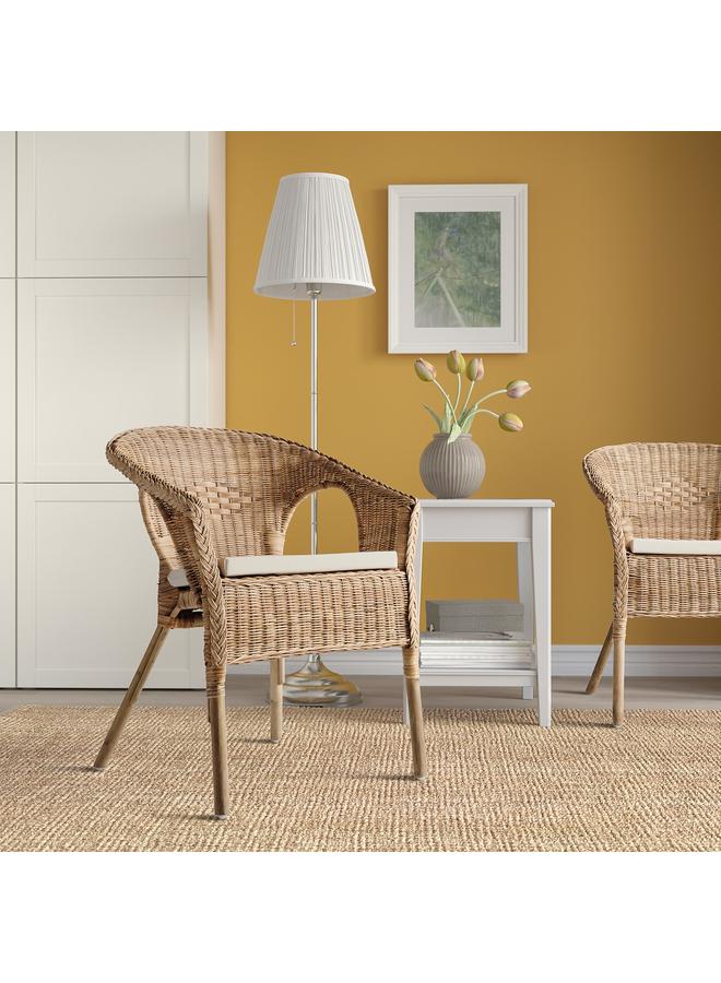erorex Armchair With Cushion, Rattan/Norna Natural - Image 3