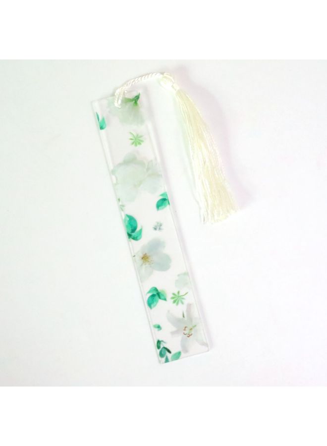 PLUS ONE Transparent Acrylic Bookmark Flower Bookmark Student School Supplies Stationery Gift Creative Gift - Image 1