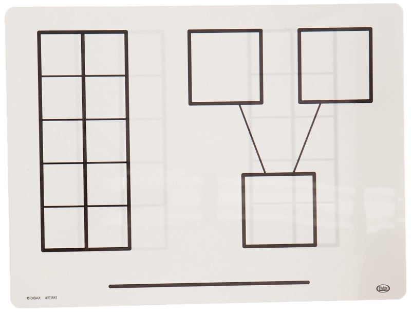 Didax Educational Resources Write & Wipe Ten-Frame Mats (211441) - Image 1
