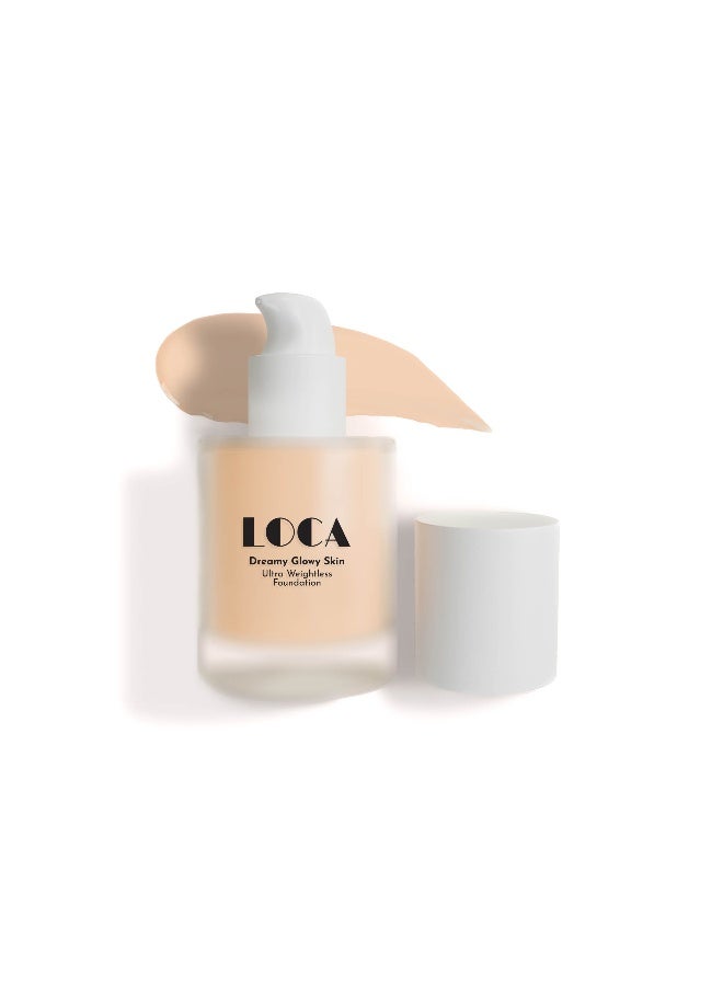 loca Dreamy Glowy Skin Ultra Weightless Foundation Latte - Light Warm (01) - Image 1