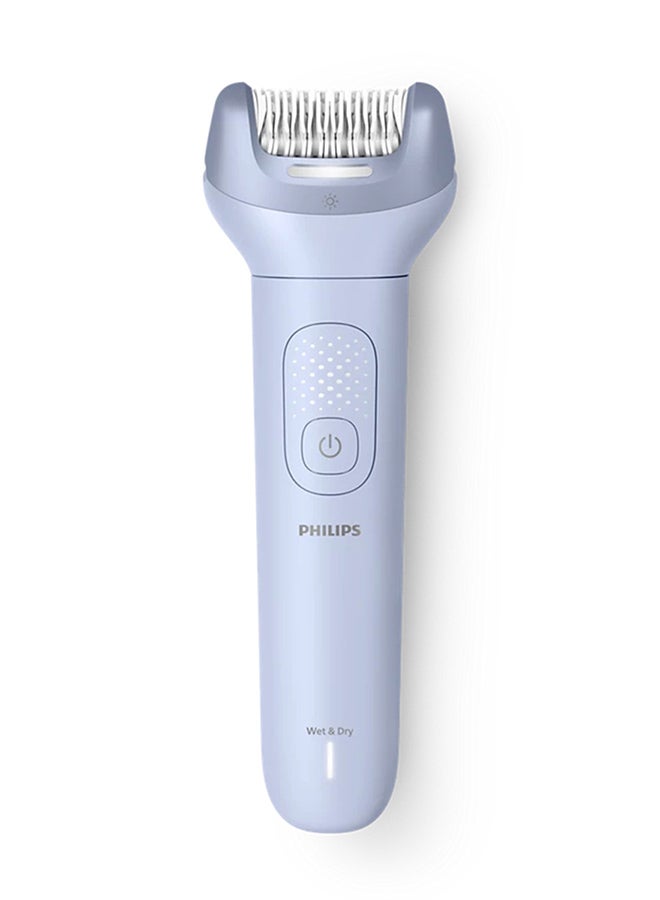 Philips Epilator 8000 Series - Cordless Wet and Dry Electric Epilator, Hair Removal for Legs and Body, with ProGuide, 3 Accessories, 60 min. Runtime, Blue -BRE708/00 - Image 2