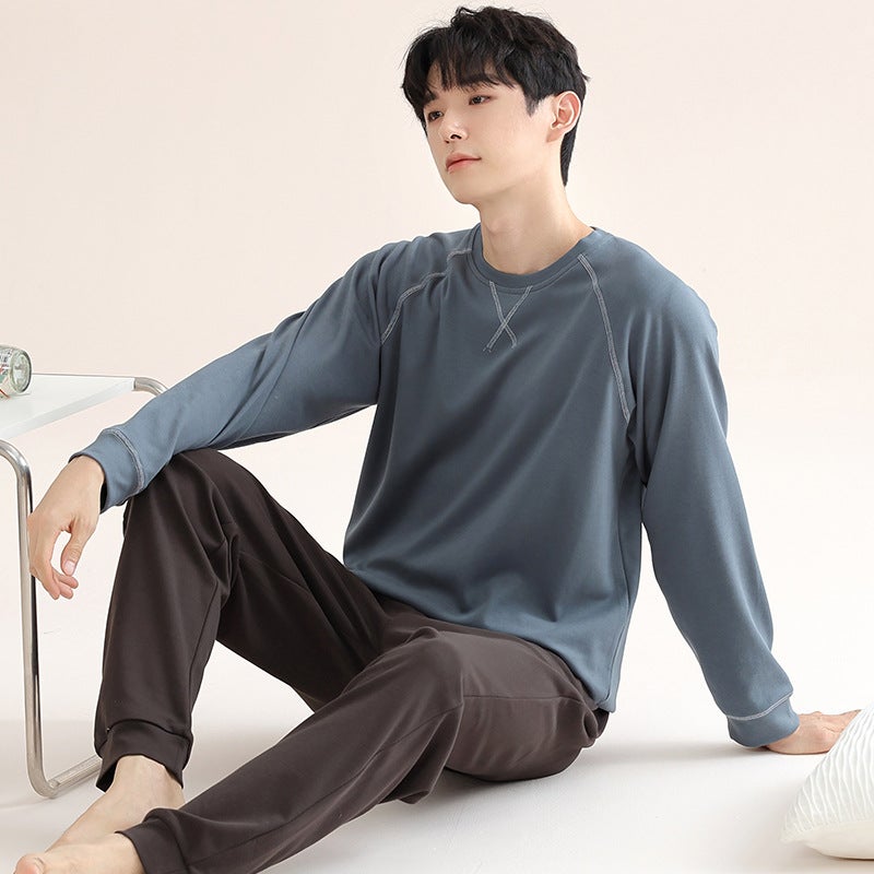 Men's Modal Pyjama Set Long Sleeves and Long Pants - Image 3