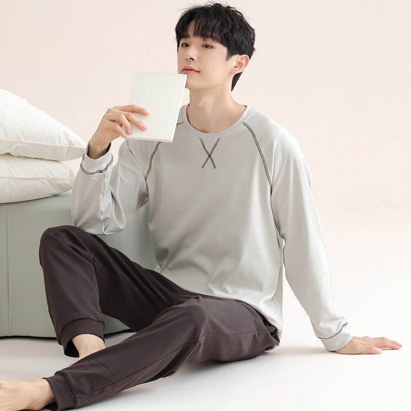 Men's Modal Pyjama Set Long Sleeves and Long Pants - Image 1