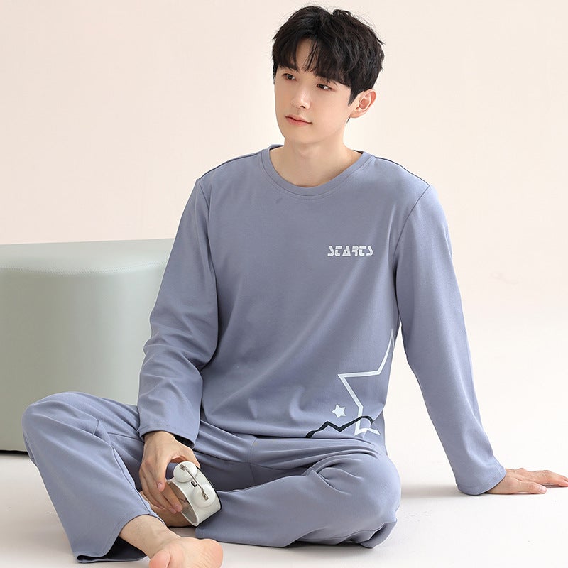 Men's Modal Pyjama Set Long Sleeves and Long Pants - Image 2