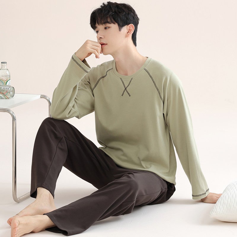 Men's Modal Pyjama Set Long Sleeves and Long Pants - Image 4