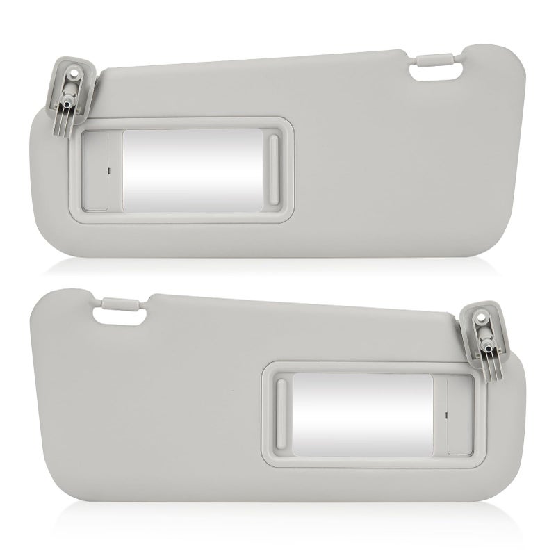 حاجب الشمس الجانبي الأيسر للسائق والجانب الأيمن للراكب لسيارة مازدا 3 2010 2011 2012 2013 بلون رمادي بدون ضوء بديل BBM269320C75