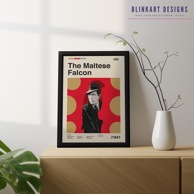BLINKART BLINKART Aesthetic The Maltess Movie Photo Frame Album Poster Mid Century Wall Art Print Decor For Home Bedroom Living Room Bedroom Home Office Study Room  - Image 3