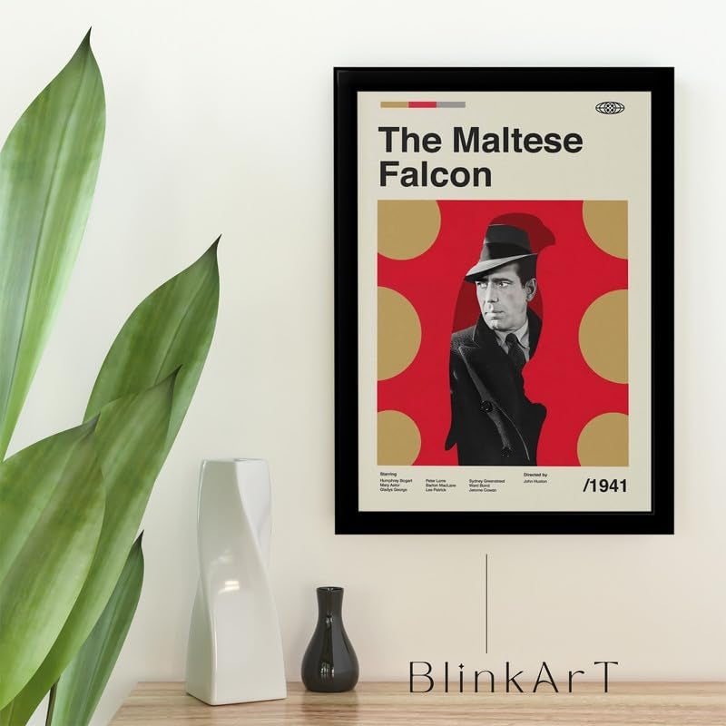 BLINKART BLINKART Aesthetic The Maltess Movie Photo Frame Album Poster Mid Century Wall Art Print Decor For Home Bedroom Living Room Bedroom Home Office Study Room  - Image 2