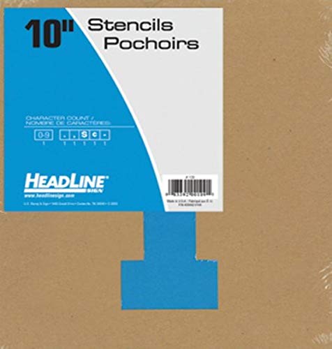 Headline Sign 109 Stencil Set, 10-Inch Numbers 0-9 - Image 3