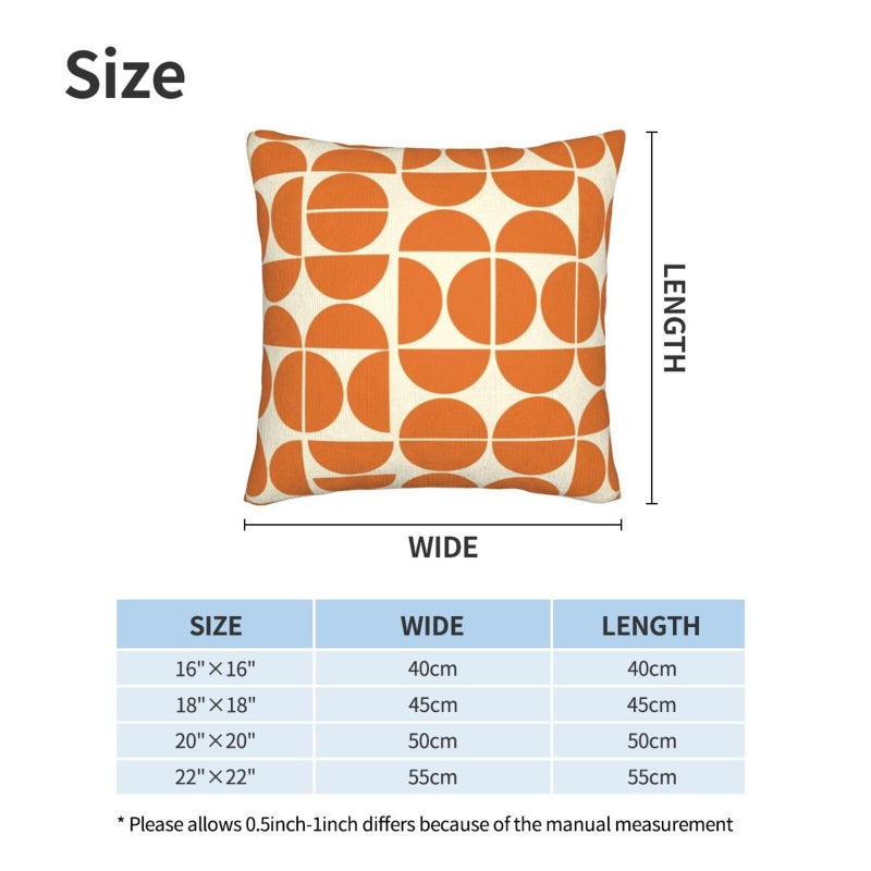 Droerfes Mid Century Abstract Throw Pillow Covers Set of 2 Couch Pillow Case Decoration Cushion Covers for Sofa Home Living Room Bedroom Outdoor 18X18 Inch - Image 3