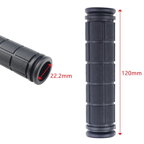 Kasteco 2 Pairs Bicycle Handle Bar Grips Mushroom Grips for BMX/MTB/Road Mountain Bikes, Black - Image 2