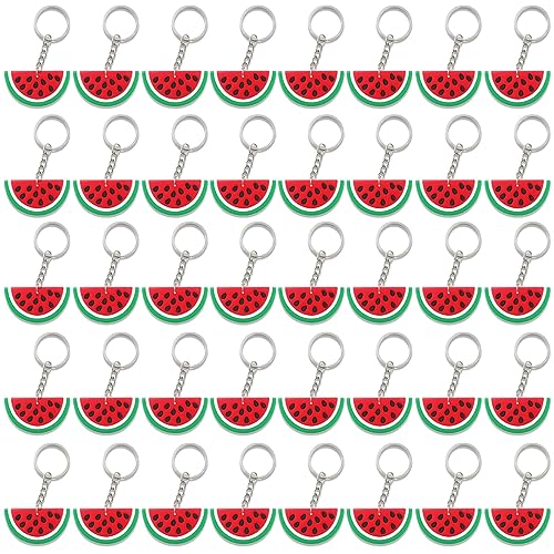 CiciBear 40 Pack Watermelon Themed Keychains for Guests Summer Party Baby Shower School Party Kids Birthday - Image 1
