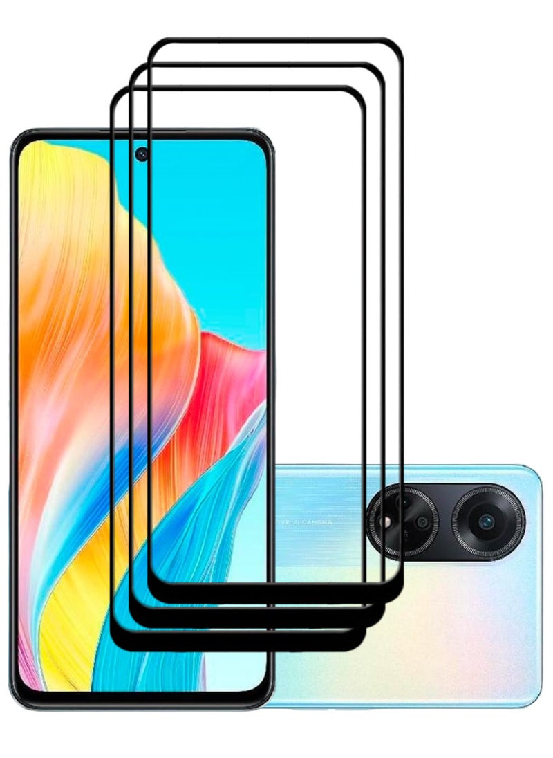 ACLIX 3 Pieces Antistatic ESD Dustproof Premium Quality High Definition Tempered Glass Screen Protector Designed For Oppo A98 - Image 1