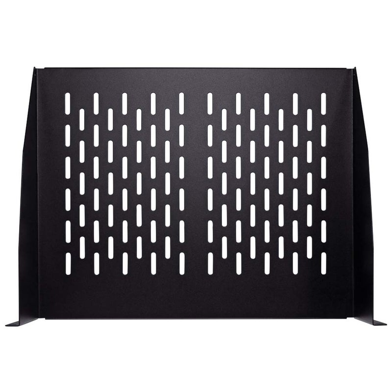 NavePoint 2U 19-Inch Universal Vented Rack Mount Cantilever Server Cabinet Shelf 14-Inches Deep Black - Image 3