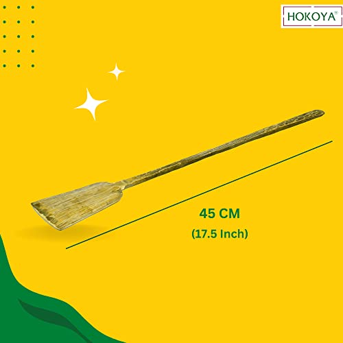 HOKOYA® Handcrafted Brass Spatula for Cooking | Smooth Polished Handle for Easy Grip | Traditional Indian Utensil for Eco-Friendly and Sustainable Kitchen - Image 4