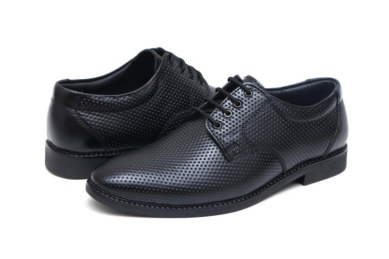 ARAMISH Leather Black Formal Derby Shoes for Boys - 4 UK - Image 5