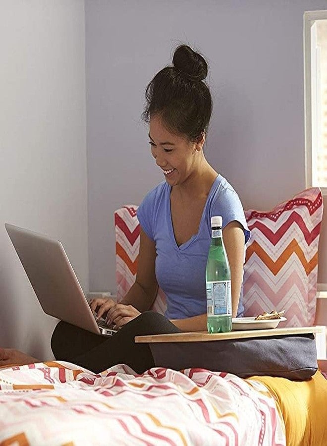 Yogibo Traybo 2.0 Lap Desk, Bamboo Top Lap Desk With Pillow for Laptop Built in Slot for Tablet or Phone, Lap Pad for Working, Reading, Writing, Lap Board, Dark Gray - Image 3