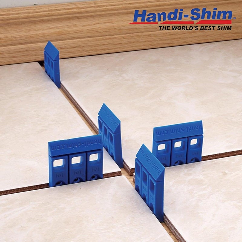 Handi-Shim Store دعامات بلاستيكية قابلة لإعادة الاستخدام للاستخدامات الثقيلة للبناء للتباعد، التسوية، السباكة والمزيد - عبوة مختلطة من 100 قطعة (4 أحجام) - Image 5