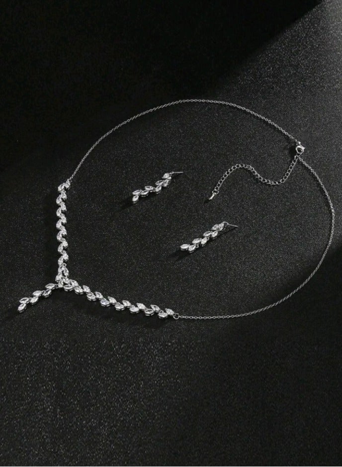 Luxury Jewellery Set For  Women Inlaid With Zirconia  - Image 5