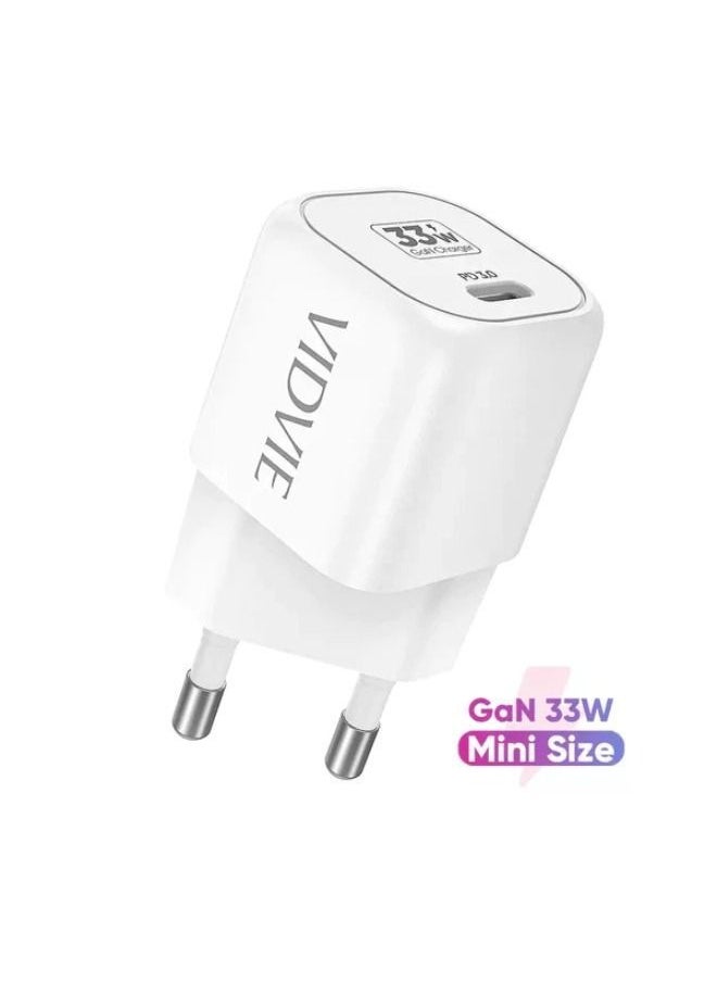 Vidvie - GaN PD3.0 FAST CHARGER 33W WITH TYPE-C Port ple241c - Image 1