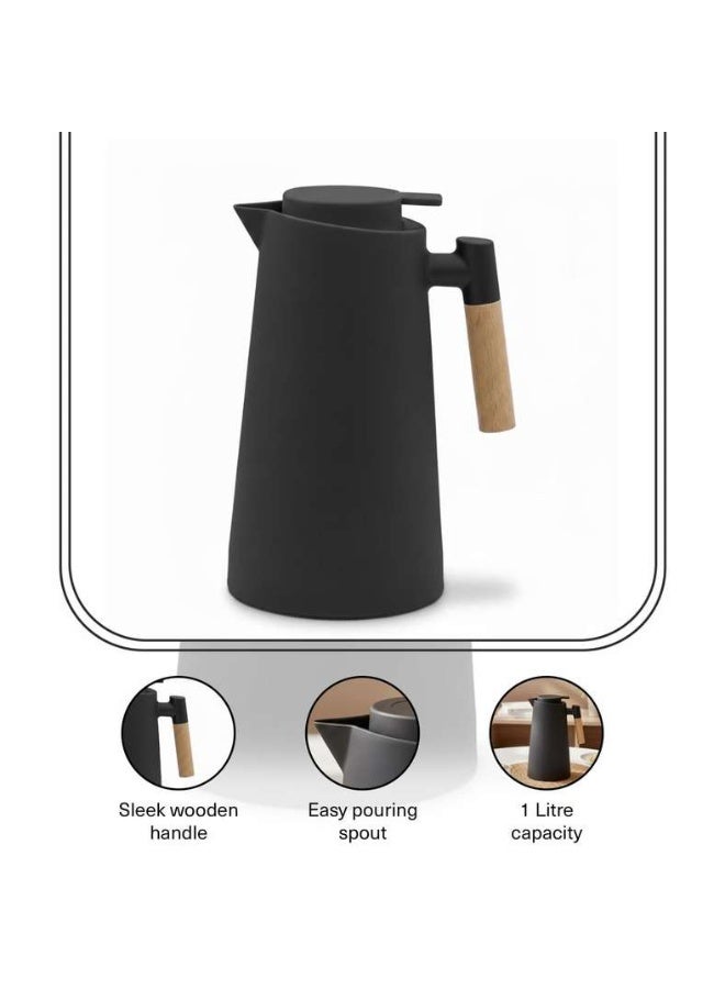 Pan Home Laras Vacuum Flask 1L - Black - Image 5
