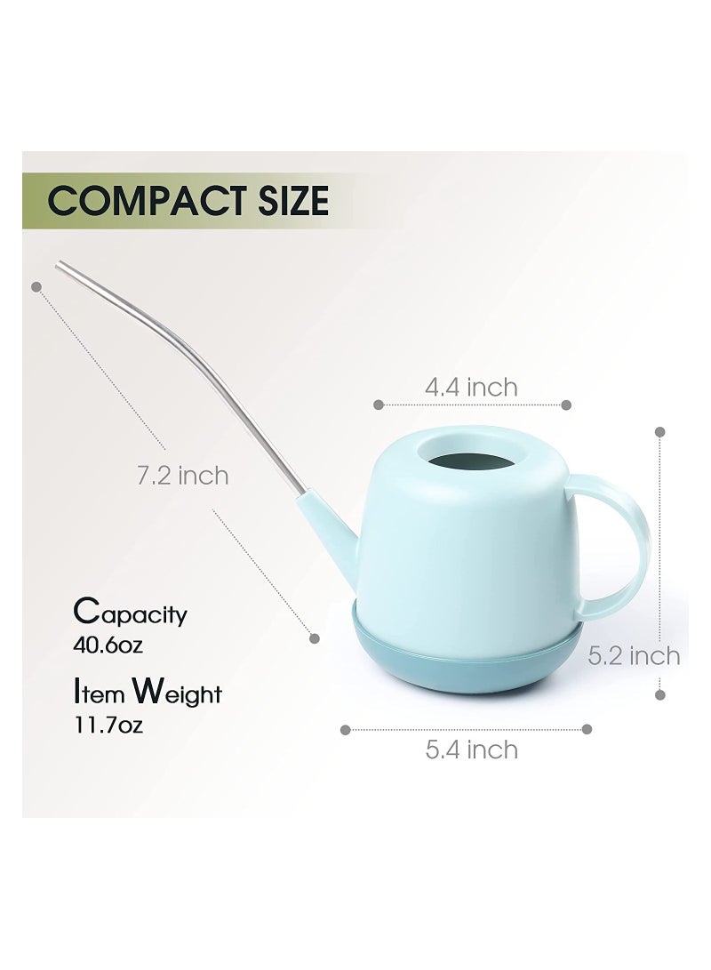 Zikra Watering Can Indoor Plants 41oz 12L Small Indoor Watering Can for Houseplants Flower Succulents Bonsai Herb with Long Spout Neck - Image 5