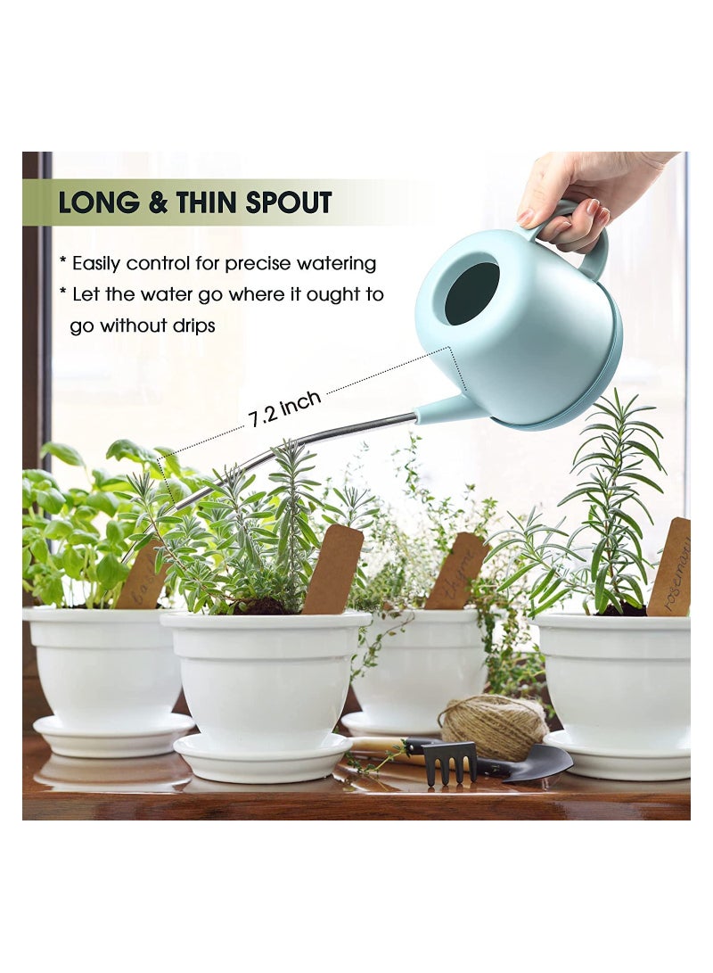 Zikra Watering Can Indoor Plants 41oz 12L Small Indoor Watering Can for Houseplants Flower Succulents Bonsai Herb with Long Spout Neck - Image 2