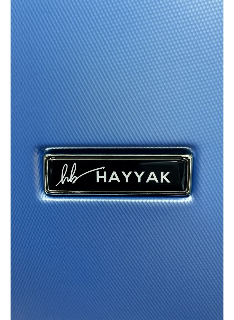 HAYYAK HYK-02 Set of 3 Luggage| ABS Hardside Trolley| Cabin-20 Inch, Medium-24 Inch, Large-28 Inch| Blue