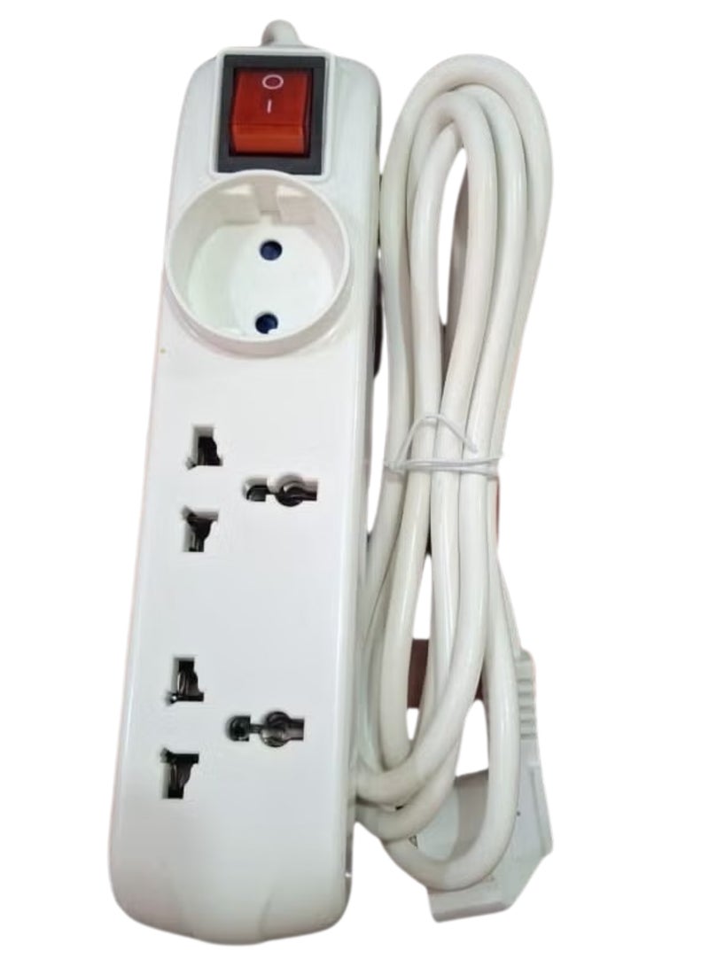 Mora Multi-Socket Power Strip with On/Off Switch – High safety, practical design, and long cable for convenient use and reliable protection of your home and office devices. - Image 3