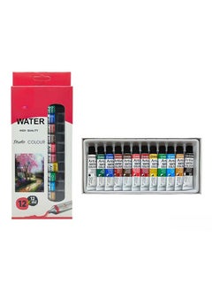 Brille Bee Brille Bee Water Studio Paint Set 12 Premium Watercolors for Artists Crafters Vibrant Blendable NonToxic WaterBased Paints for Paper Canvas and Mixed Media 