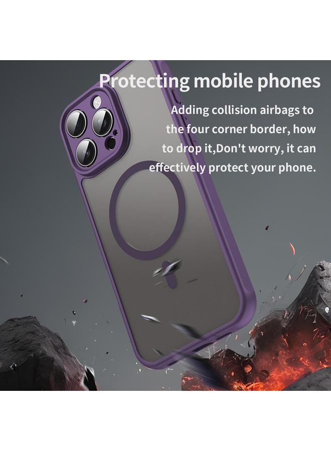 اس-توب جراب لهاتف iPhone 15 Plus من سلسلة Fan Dun TPU الهجين PC Frosted Magsafe - Image 4