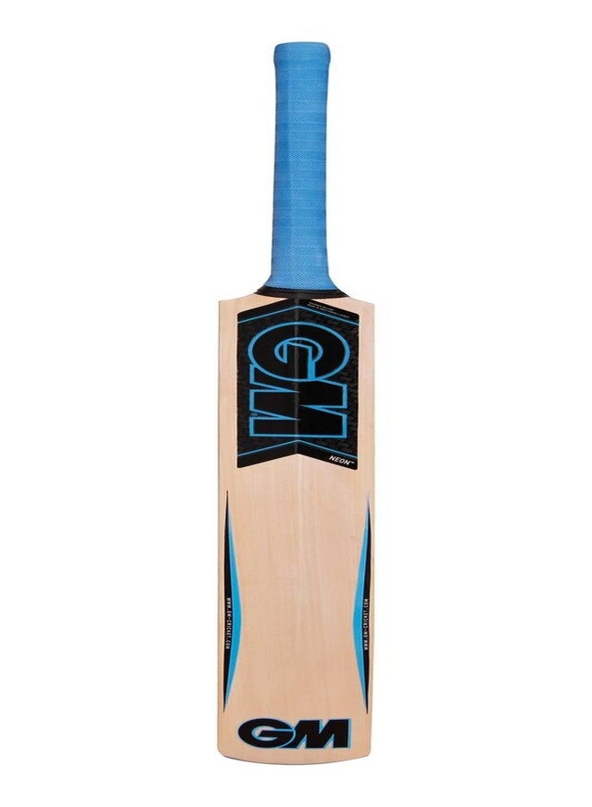 GM Neon Superstar Kashmir Willow Cricket Bat for Leather Ball |Full Size | Light Weight| Free Cover| - Image 2