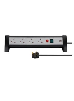 Brennenstuhl Brennenstuhl 4-Socket Extension Cord Black and White 3m  - Image 1